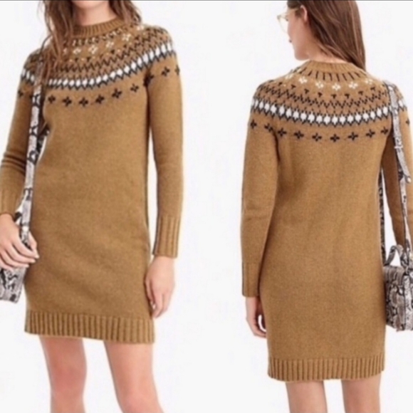 J CREW- beautiful Fair Isle sweater dress size XS - Picture 2 of 8